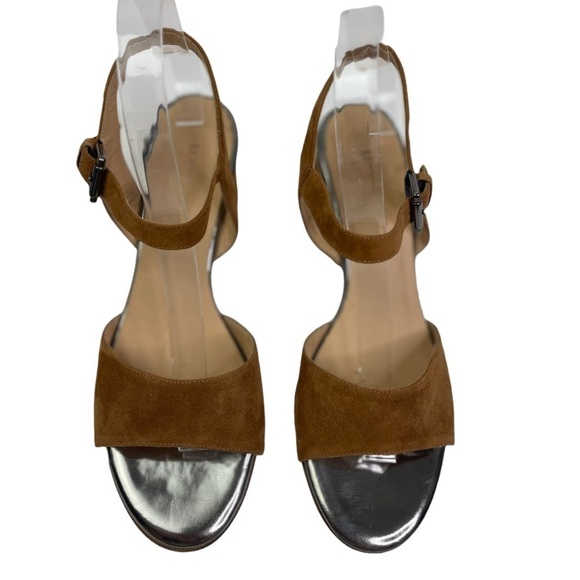 Lloyd Germany Women’s Brown Leather Chunky Heels With Ankle Strap - Picture 8 of 8